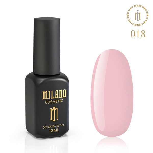 Farebný podkladový lak na nechty Cover Base Coat č. 18 12 ml Milano Cosmetic