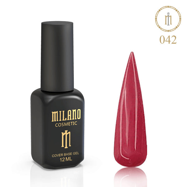 Farebný podkladový lak na nechty Cover Base Coat č. 42 12 ml Milano Cosmetic