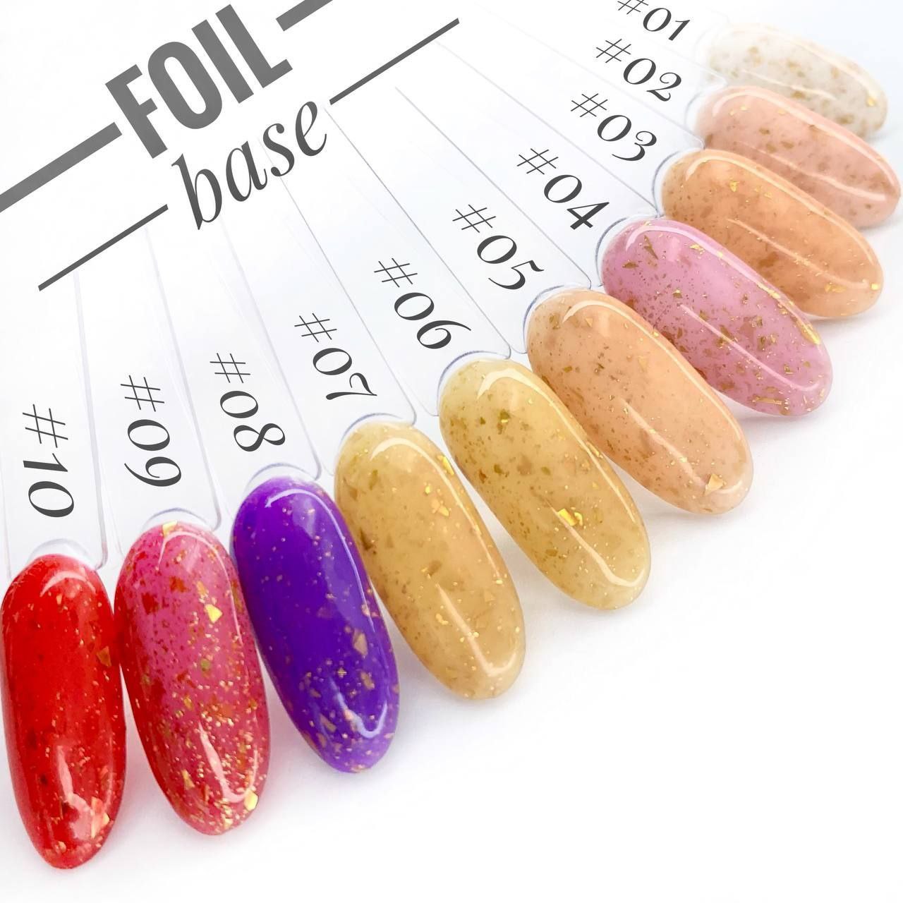Fóliový podkladový lak na nechty Foil Base Coat č. 01 10 ml Milano Cosmetic