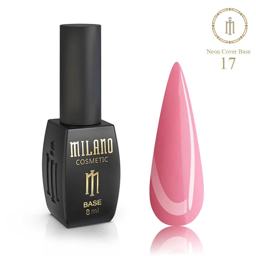 Neónový podkladový lak na nechty Neon Cover Base Coat č. 17 8 ml Milano Cosmetic