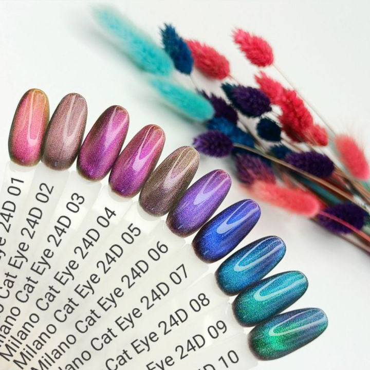 Gél lak na nechty 24D Cat Eyes č. 20 Milano Cosmetic