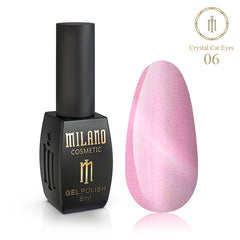 Gél lak na nechty Crystal Cat Eyes č. 06 Milano Cosmetic