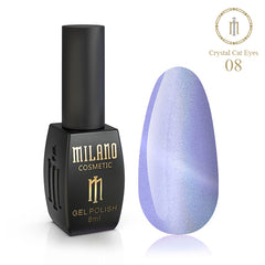 Gél lak na nechty Crystal Cat Eyes č. 08 Milano Cosmetic