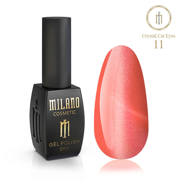 Gél lak na nechty Crystal Cat Eyes č. 11 Milano Cosmetic
