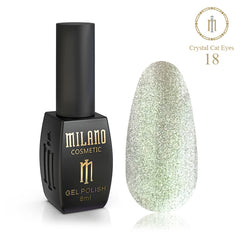 Gél lak na nechty Crystal Cat Eyes č. 18 Milano Cosmetic