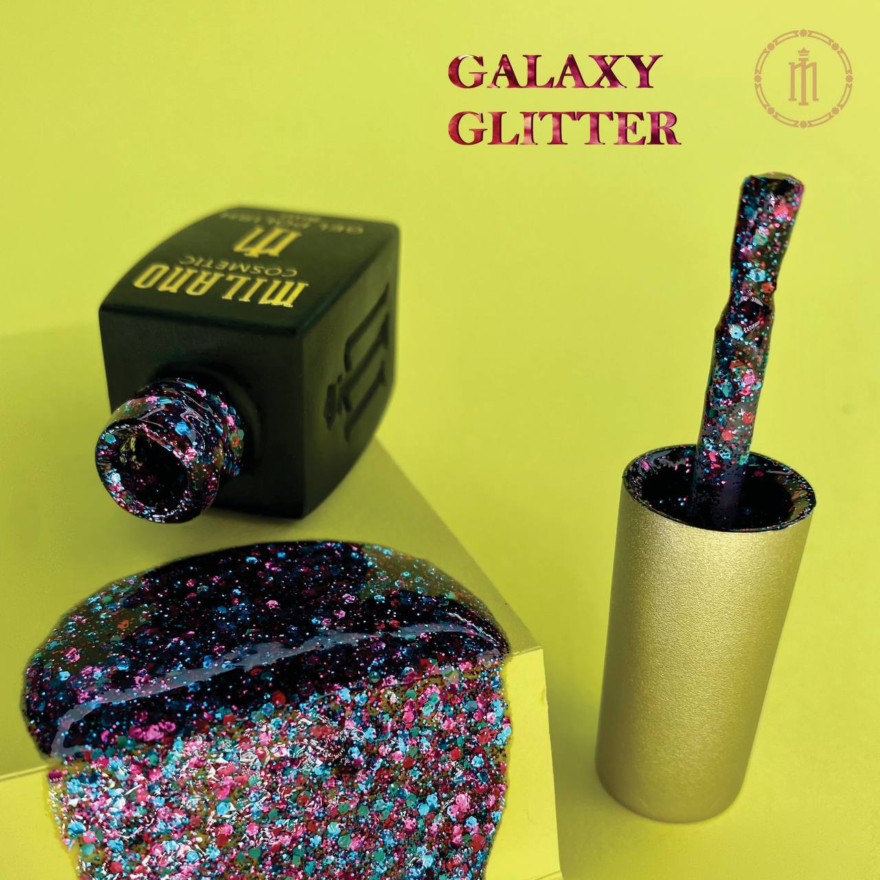 Gél lak na nechty Galaxy Glitter č. 05 Milano Cosmetic