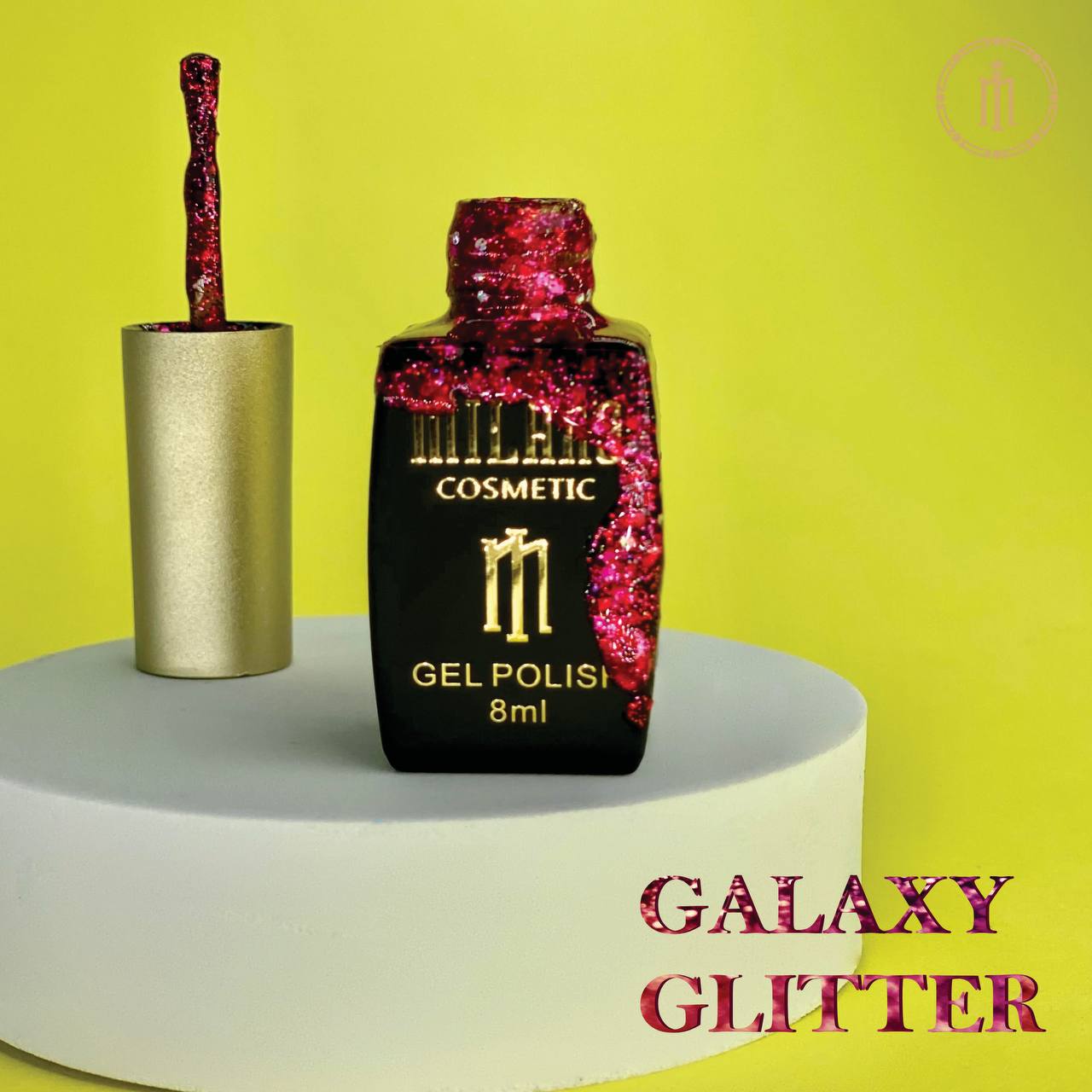 Gél lak na nechty Galaxy Glitter č. 03 Milano Cosmetic