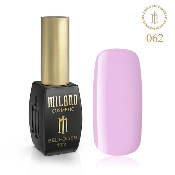 Gél lak na nechty Milano 10 ml č. 062 (Veľmi bledofialový) Milano Cosmetic