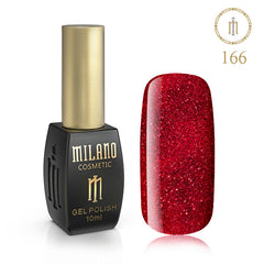 Gél lak na nechty Milano 10 ml č. 166 (Horiaca višňa) Milano Cosmetic