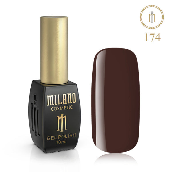Gél lak na nechty Milano 10 ml č. 174 (Parížske bahno) Milano Cosmetic