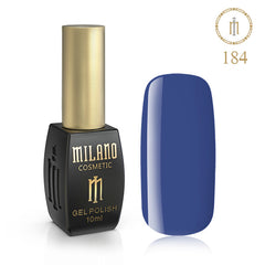 Gél lak na nechty Milano 10 ml č. 184 (Oceľovo modrý) Milano Cosmetic