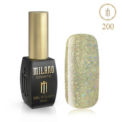 Gél lak na nechty Milano 10 ml č. 200 (Holografia s konfetami) Milano Cosmetic