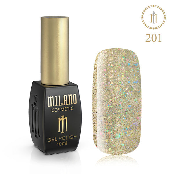 Gél lak na nechty Milano 10 ml č. 201 (Slnečný drak) Milano Cosmetic