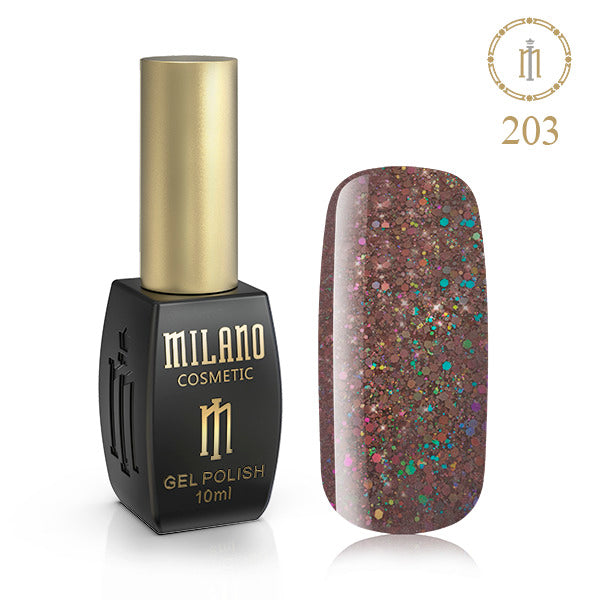 Gél lak na nechty Milano 10 ml č. 203 (Antracitový šik) Milano Cosmetic