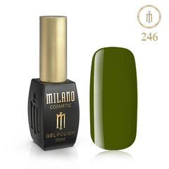 Gél lak na nechty Milano 10 ml č. 246 (Olivový) Milano Cosmetic