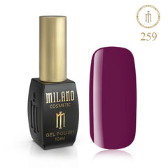 Gél lak na nechty Milano 10 ml č. 259 (Fialovo-purpurový) Milano Cosmetic