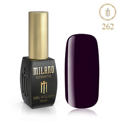 Gél lak na nechty Milano 10 ml č. 262 (Veľmi tmavý fialový) Milano Cosmetic