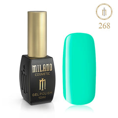 Gél lak na nechty Milano 10 ml č. 268 (Karibský zelený) Milano Cosmetic