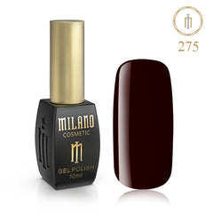 Gél lak na nechty Milano 10 ml č. 275 (Červeno-hnedý) Milano Cosmetic