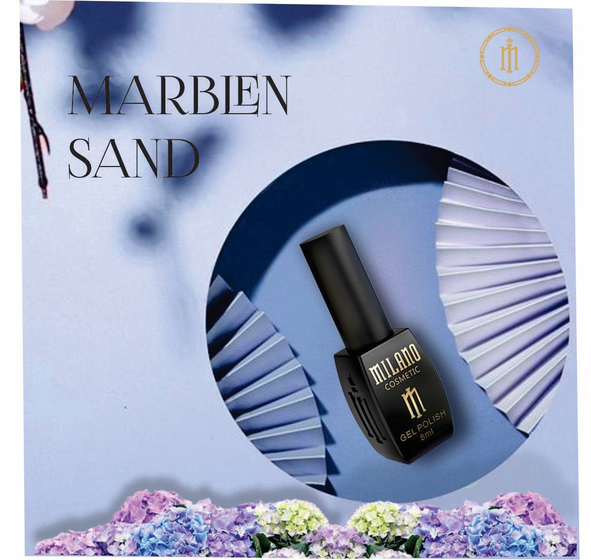 Gél lak na nechty Marblen Sand č. 19 Milano Cosmetic
