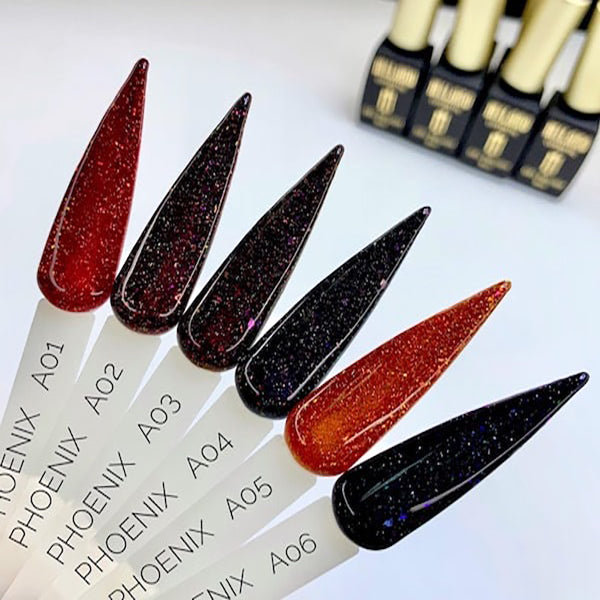 Gél lak na nechty Phoenix č. A05 Milano Cosmetic