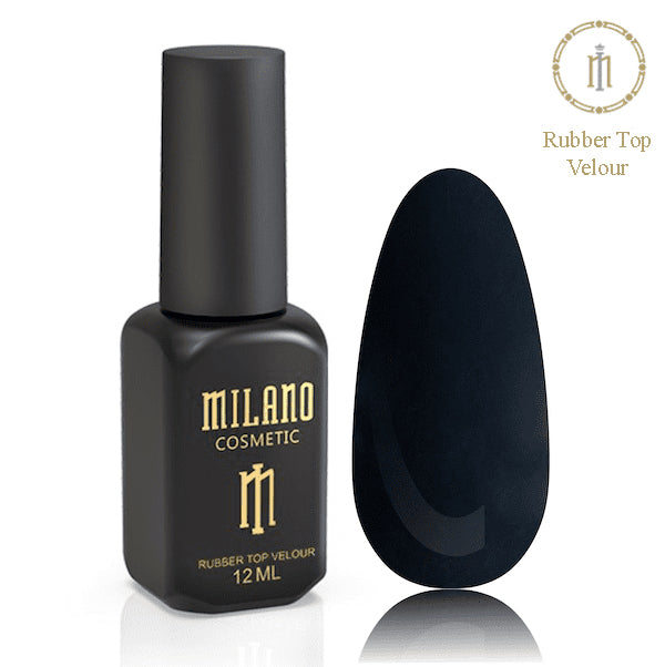 Vrchný lak na nechty Rubber Top Coat Velour 12 ml Milano Cosmetic