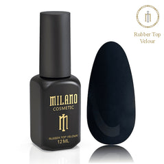 Vrchný lak na nechty Rubber Top Coat Velour 12 ml Milano Cosmetic